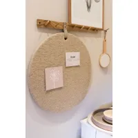 Memo prikbord wolvilt zand grijs gemeleerd d.60cm